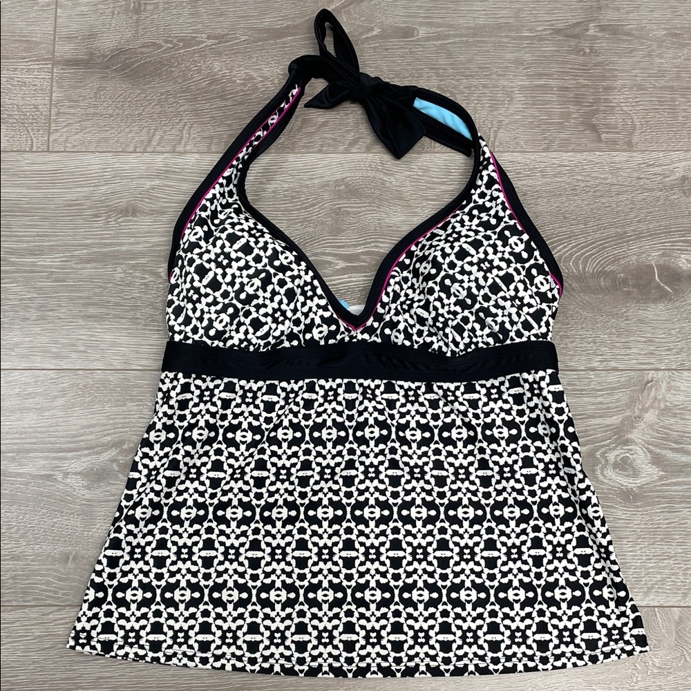 Beach Native Halter Tankini Swim Top Underwire Bra 36B/C